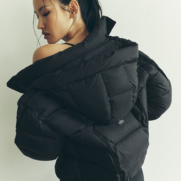 ALO Yoga Jackets & Blazers - Alo Yoga Aspen Love Puffer Jacket Black